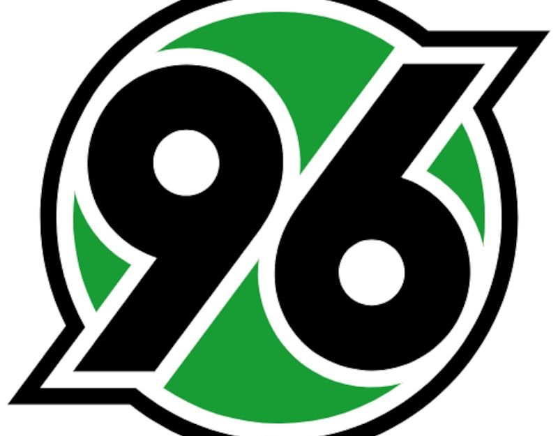 Logo von Hannover 96 mit grüner und schwarzer Farbgebung.