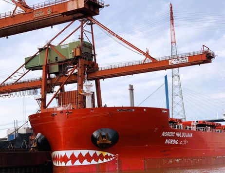 Bulk Carrier am Kai
