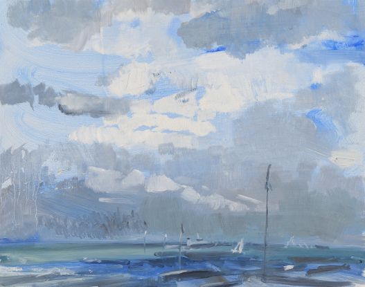 Medemmündung, Flut, 2025, © Yvette Kießling