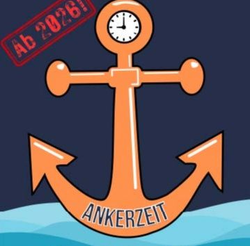 Plakat für die Abendandacht 'Ankerzeit' in der Adventskirche Schnelsen, montags um 20:30 Uhr, ab 2026.