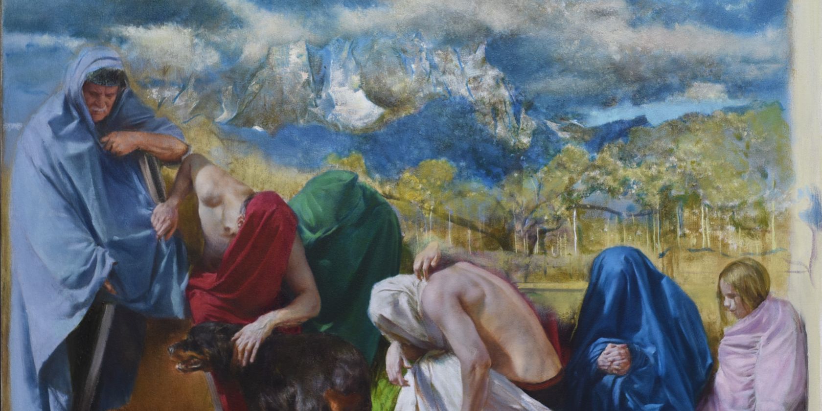 Hundeherz, 2024. Öl auf Leinwand, 80x90cm, © Tibor Pogonyi