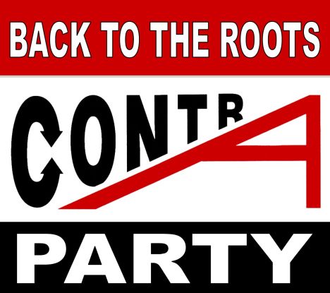 Logo Back to the Roots Contra Party, © Martin Schröder