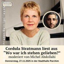 Lesung mit Cordula Stratmann
