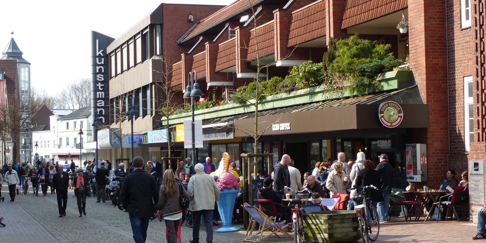 Die Innennstadt von Pinneberg, © Stadtmarketing/Citymanagement Pinneberg e.V.