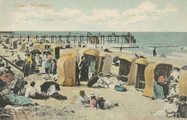 Strandvergnügen in Cranz, um 1900, © Ostpreußisches Landesmuseum