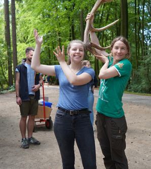 Geweihe erkennen Wild- und Waldrallye im Wildpark Schwarze Berge
