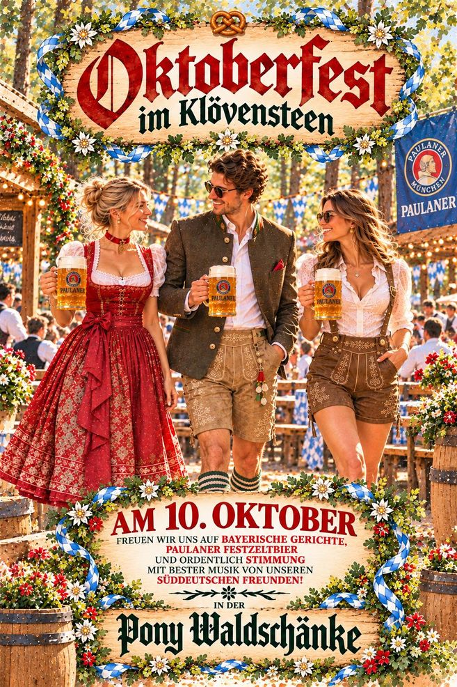 Das Oktoberfest in der Pony Waldschänke mitten im Klövensteen