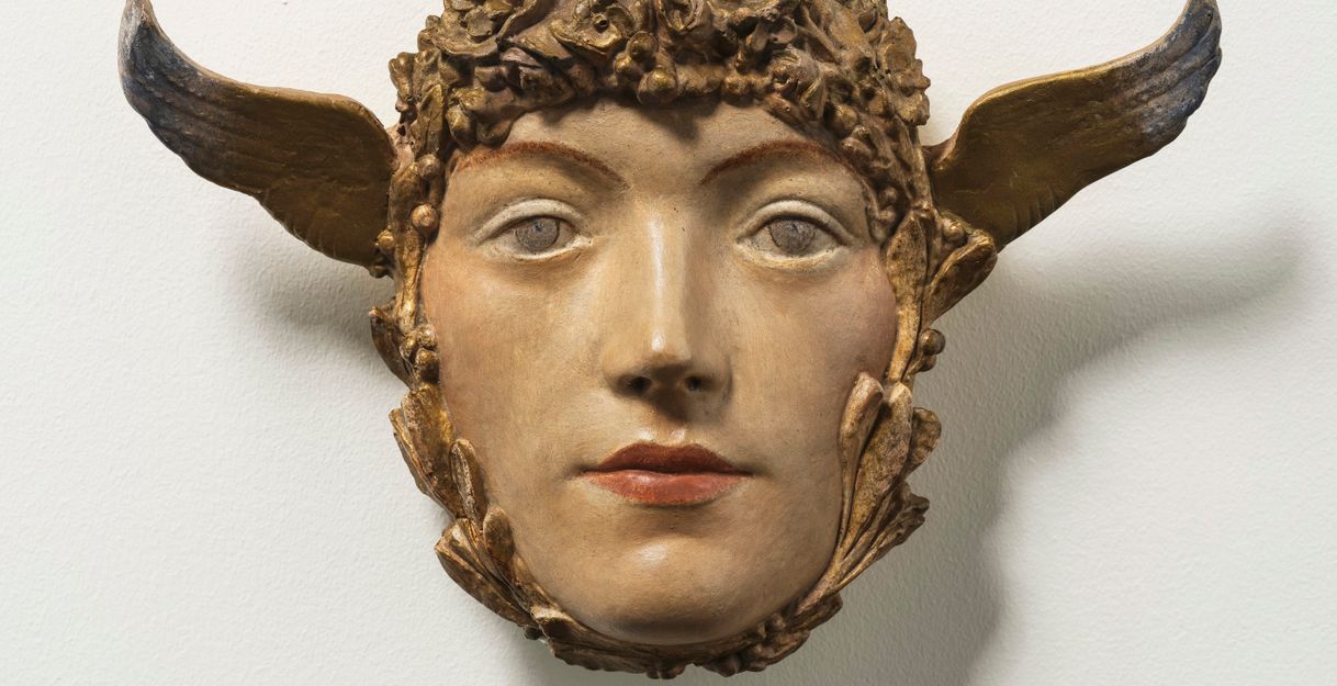 Fernand Khnopff (1858–1921), Eine Maske (Un masque), um 1897 © Hamburger Kunsthalle / bpk Foto: Christoph Irrgang