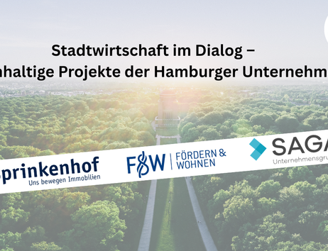 Logos der drei Unternehmen vor einen grünen Hintergrund