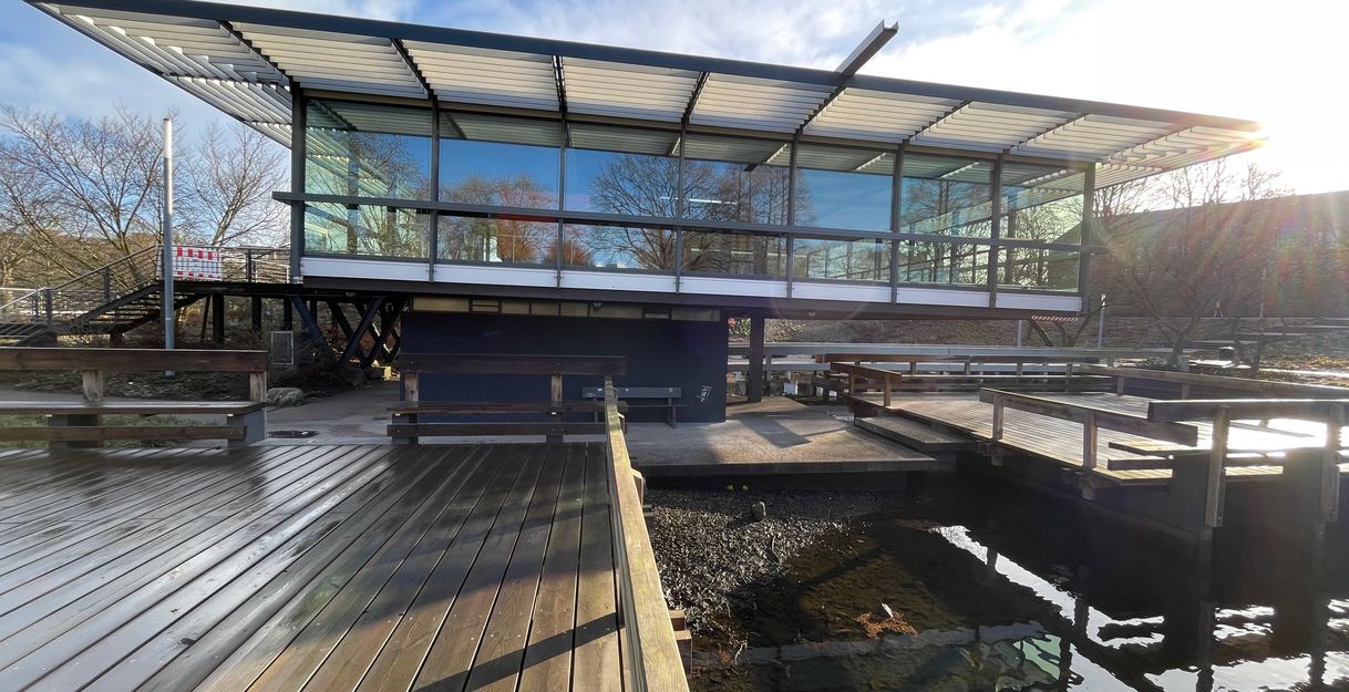 Teehaus im Frühling