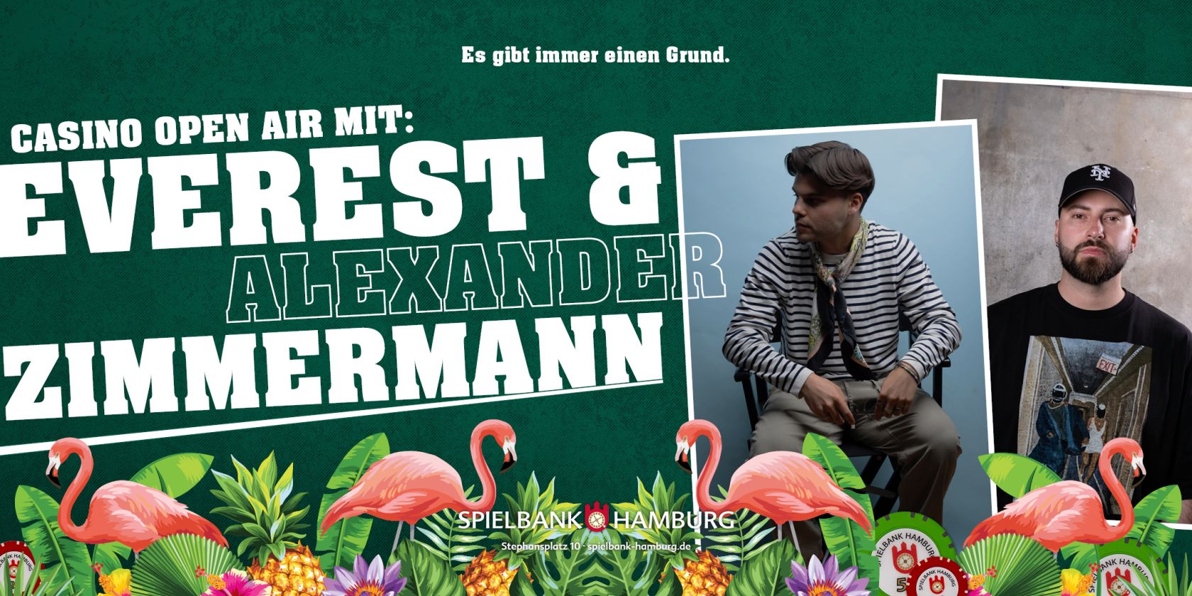 Casino Open Air mit Everest & Alexander Zimmermann, © Artwork: Spielbank Hamburg