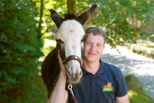 Esel Rundtour beim Sommerfest