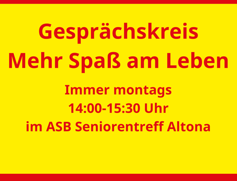 Gesprächskreis Mehr Spaß am Leben