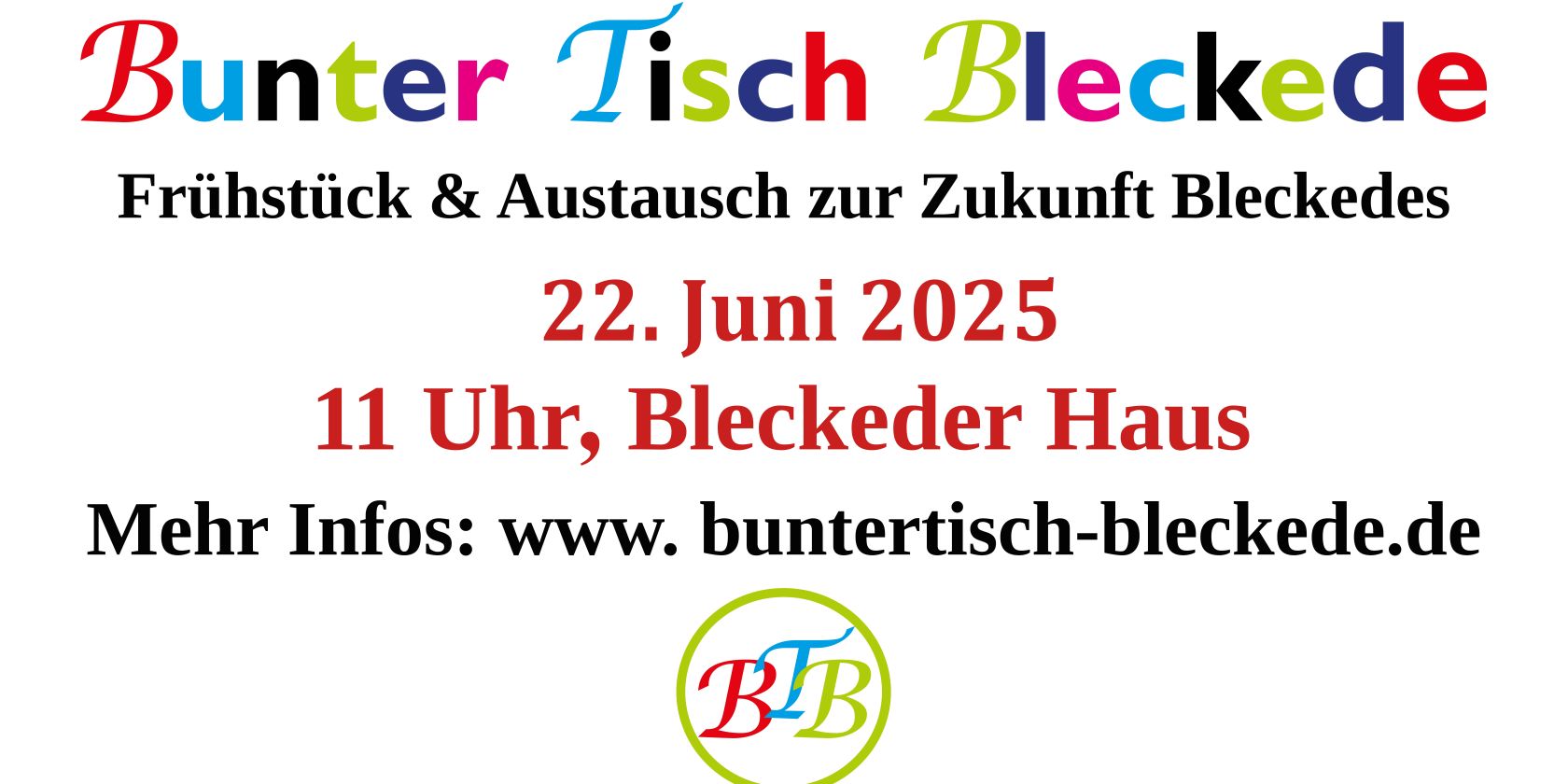 Banner_2025, © Initiativgruppe Bunter Tisch