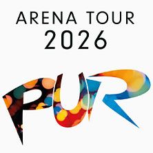 Logo der PUR Arena Tour 2026 mit buntem Schriftzug.