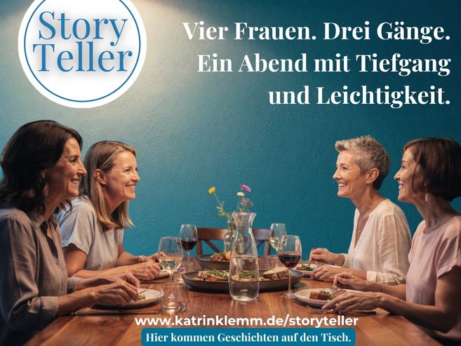 Vier Frauen. Drei Gänge. Ein Abend mit Tiefgang und Leichtigkeit. Hier kommen Geschichten auf den Tisch.