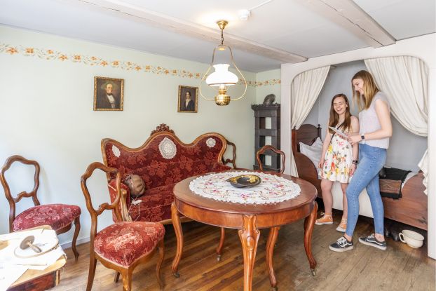 Gute Stube und Alkoven in der Kramer-Witwen-Wohnung, Foto SHMH Sinje Hasheider, © SHMH, Foto: Sinje Hasheider